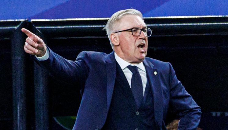 Carlo Ancelotti, director técnico de Brasil. 