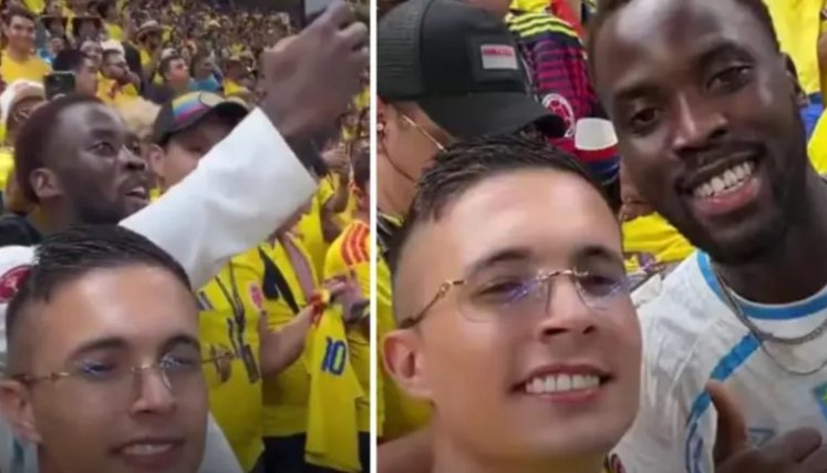 Colombianos en el Mundial vs Congo. Fotos: capturas de redes sociales. El Colombiano.