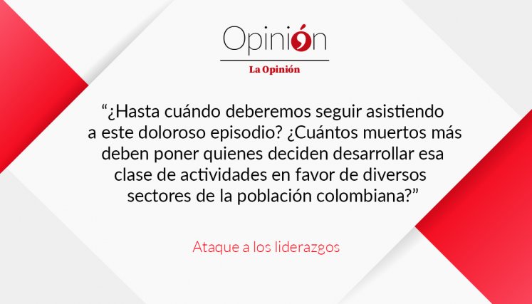 Ataque a los liderazgos