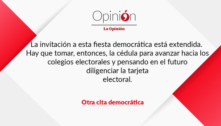 Editorial Otra cita democrática 20-06-26.