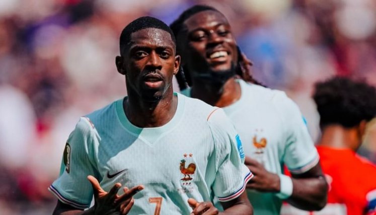 Con triplete de Dembelé, Francia goleó a Noruega y ganó el Grupo I