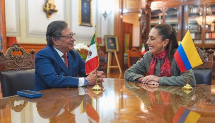 PETRO Y LA PRESIDENTE DE MÉXICO 