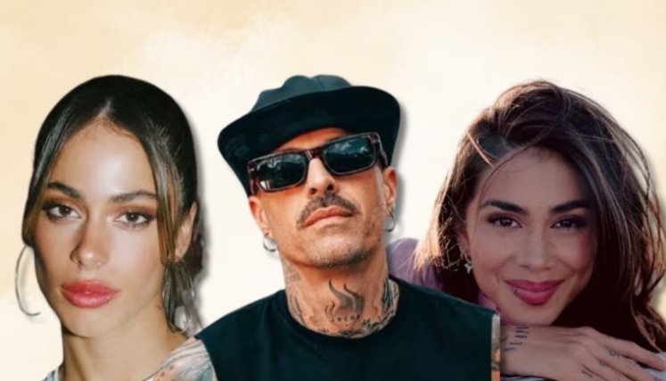 Tini, Greeicy y Mike Bahía. Fotos:  Redes Sociales // imagen ilustrada. El Universal.