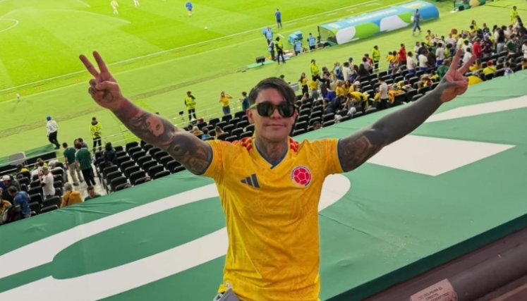 Yeferson Cossio en el Mundial. Foto: Facebook oficial de Yeferson Cossio.