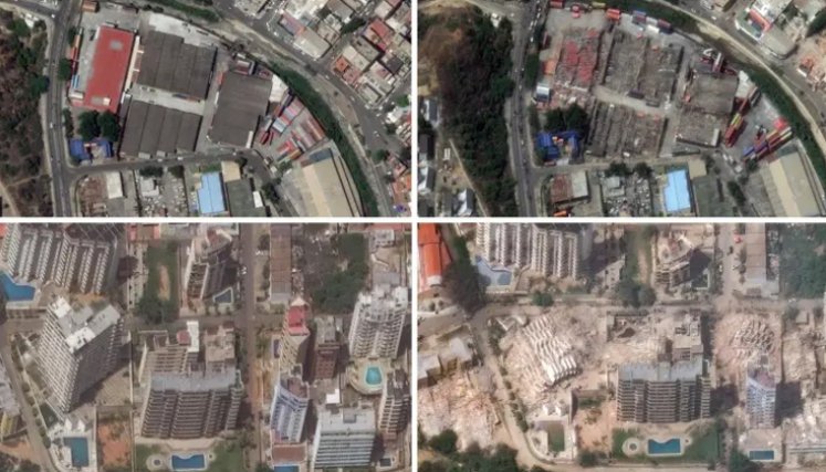 Imágenes satelitales muestran cómo quedó Venezuela tras el terremoto