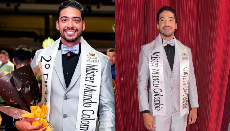 Óscar Gaviria brilló en Míster Mundo y llevó a Norte al podio nacional.