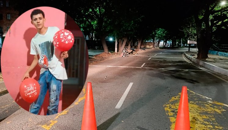 Keinner Andrey Tarazona Quiroz, de 20 años, murió en un accidente de tránsito en la avenida Los Libertadores. / Foto: cortesía