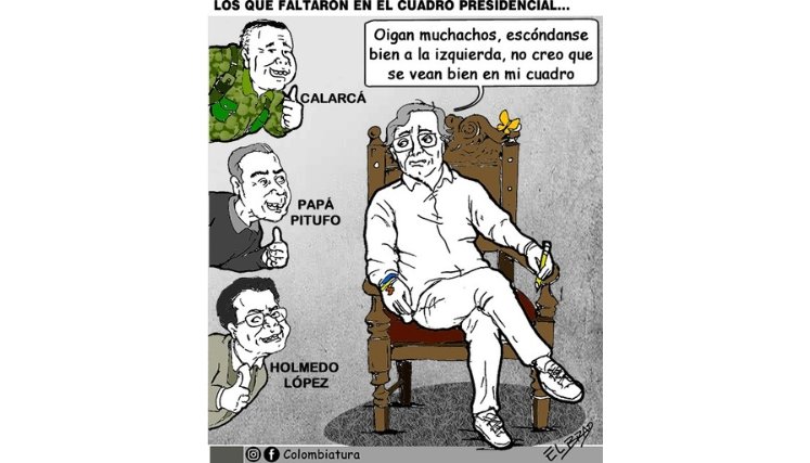 21-07-26 - Caricatura, Los que faltaron en el cuadro presidencial