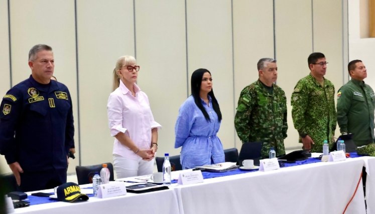 Consejo de seguridad en Cali para posesión. Foto: Colprensa.