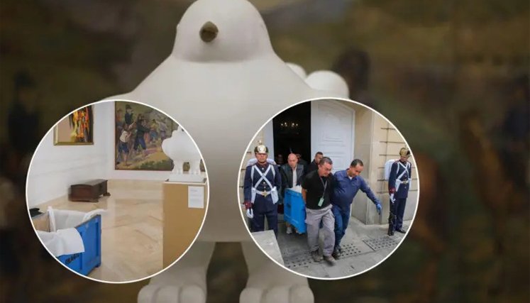 La Paloma de la Paz, de Fernando Botero, salió de la Casa de Nariño; este será su nuevo hogar