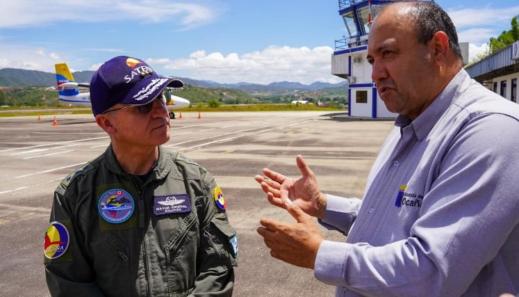 Satena ratifica el compromiso con Ocaña y estudia la posibilidad de ampliar los servicios.
