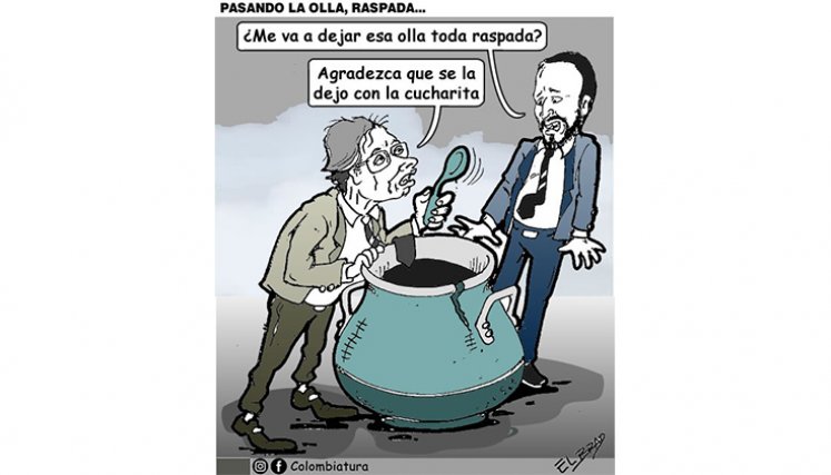 Pasando la olla, raspada