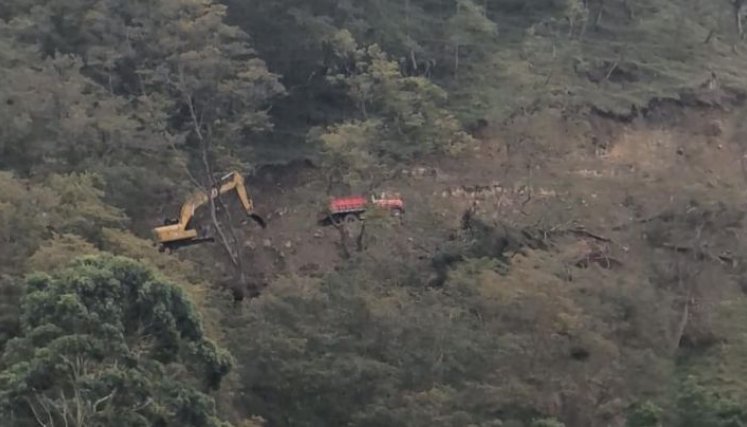 Denuncian que en Chinácota se construye carretera sin permisos, dice el alcalde Ramiro Luna/Foto Cortesía