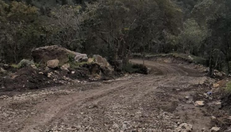 Esta es la carretera que asegura el alcalde de Chinácota que se construye sin permisos./Foto Cortesía