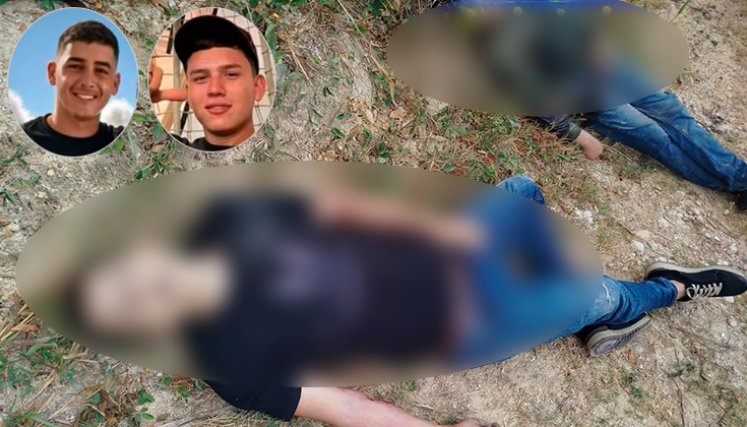 Los cuerpos fueron encontrados entre matorrales, a un costado de la vía principal de la vereda La Madera. / Foto: cortesía