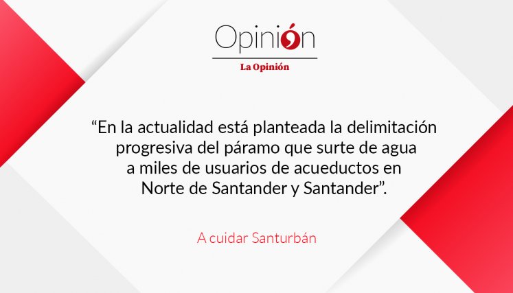 A cuidar Santurbán