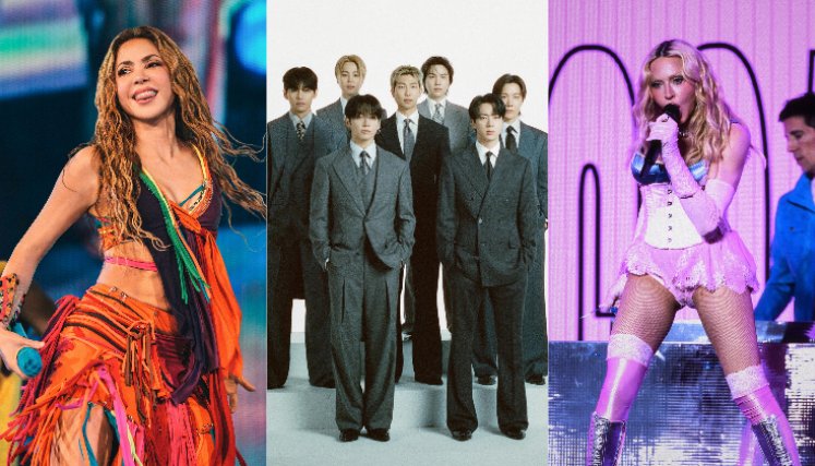 Shakira, Madonna y BTS encabezarán el histórico show de la final del Mundial 2026.