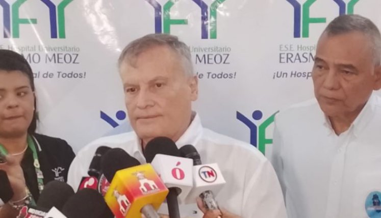 Hernando José Mora, gerente del Hospital Universitario Erasmo Meoz/Foto Gabriel Barrera/La Opinión