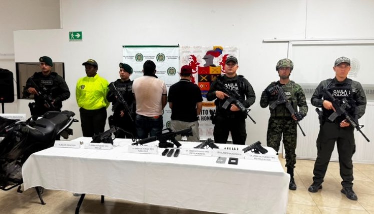 Capturados en Rionegro, Santander.