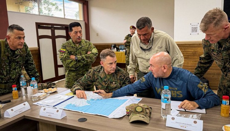 Comando-Sur-de-USA-con-Colombia-y-Ecuador. Foto: X @@Southcom