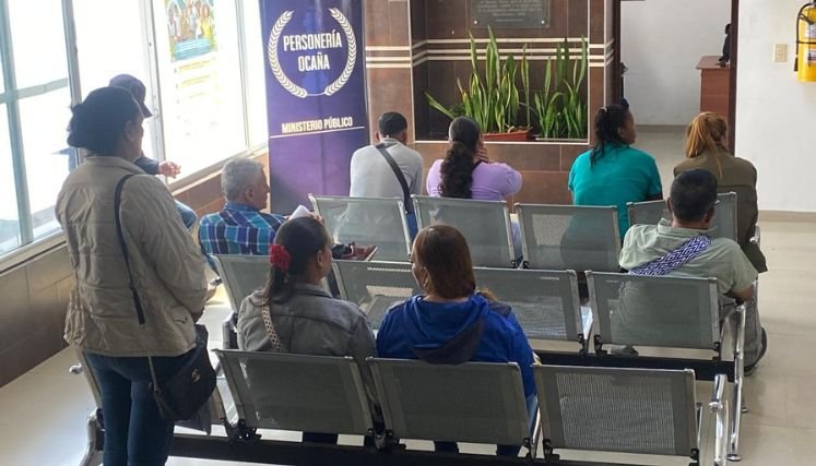  Llegan desplazados a la personería de Ocaña para entregar declaraciones del conflicto armado.