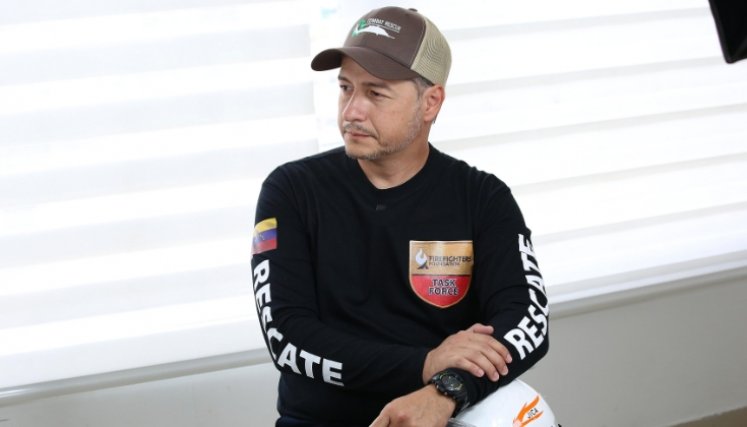 Francisco D´Elia, rescatista venezolano. Foto: Carlos Ramírez