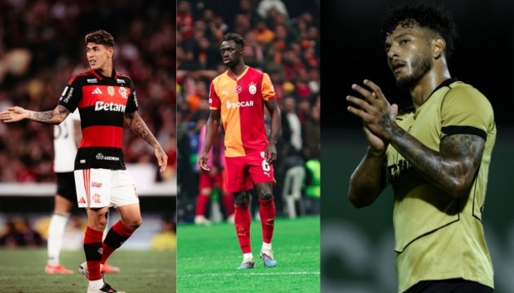 Jorge Carrascal, Davinson Sánchez, Luis Suárez. Foto: Redes sociales