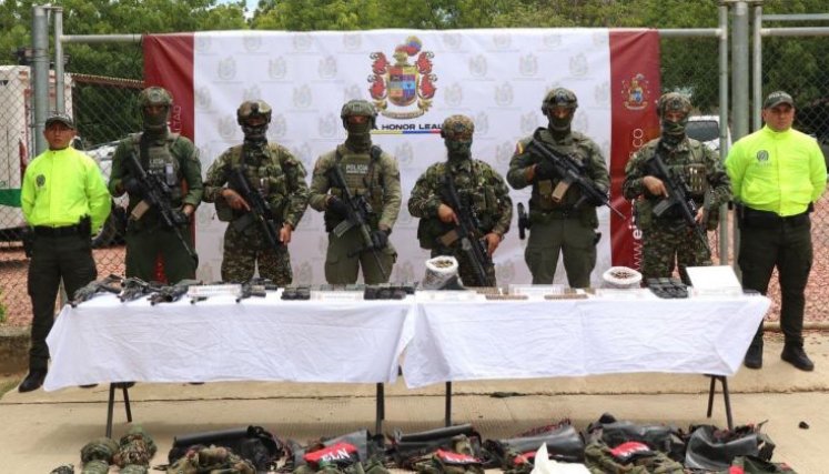 Material incautado al ELN