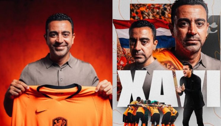 Xavi Hernández, nuevo Dt de Países Bajos. Foto: Captura redes sociales