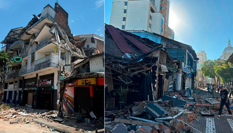 Terremoto en Colombia. / Foto: cortesía
