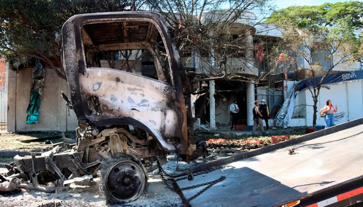 Atentado en Cúcuta. / Foto: Carlos Ramírez-La Opinión