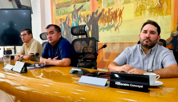 El presidente del Concejo Edinson Contreras defendió la iniciativa del empréstito./Foto cortesía