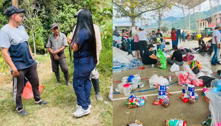 La cucuteña Yenny Salina hace parte de los cientos de voluntarios que ayudan en Cali.