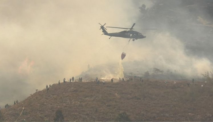 INCENDIO EN VILLA DE LEYVA 