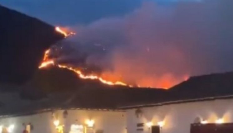 INCENDIO EN VILLA DE LEYVA 
