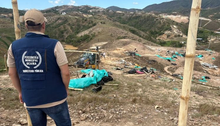 Invasores de un predio en el corregimiento de Aguas Claras fueron desalojados por las autoridades.