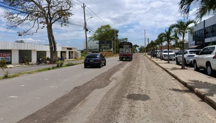 Vía Boconó deteriorada