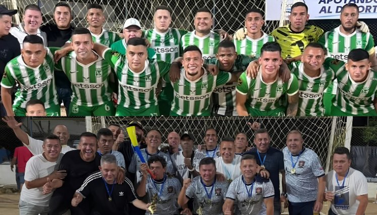 Vigentes campeones en Arcoíris. Foto: Redes sociales