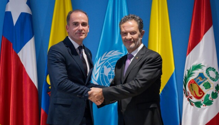 El canciller Omar Bula Escobar se reunió con el representante regional de UNODC para la Región Andina y el Cono Sur, Ama...
