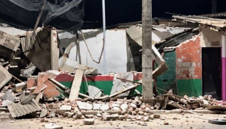 La guerrilla del Eln arrasó con explosivos con el cuartel de policía de Guamalito./Foto Archivo