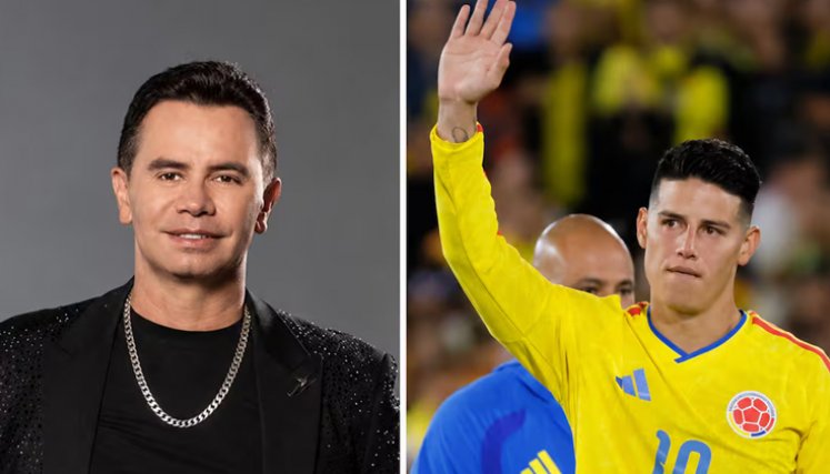 Jhonny Rivera reveló la historia detrás de la camiseta que le regaló James Rodríguez