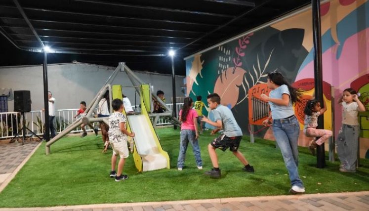 Los niños cuentan ahora con parques dignos para su recreación./Foto: cortesía