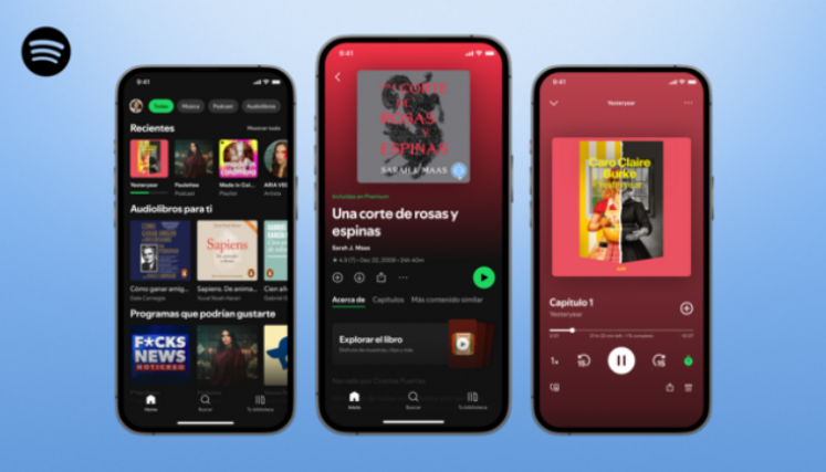 Audiolibros Spotify.