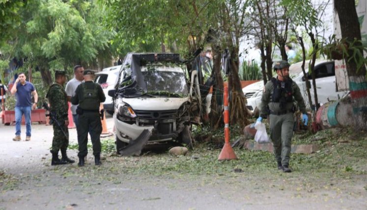 Daños en El Escobal por atentados.