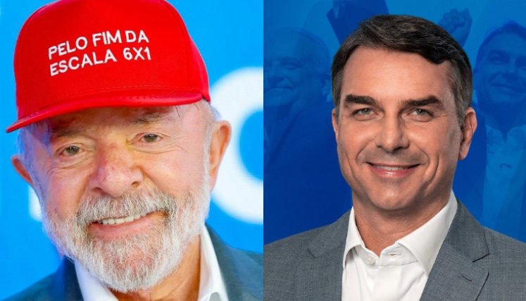 Lula y Bolsonaro. Foto: Facebook: Flavio Bolsonaro y Lula