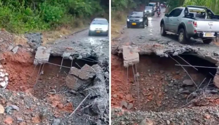 Rayo detonó bomba en el Cauca.