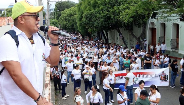 Leonardo Sánchez, presidente de Asinort, convocó al gremio docente al paro nacional del 14 de octubre./Foto Archivo