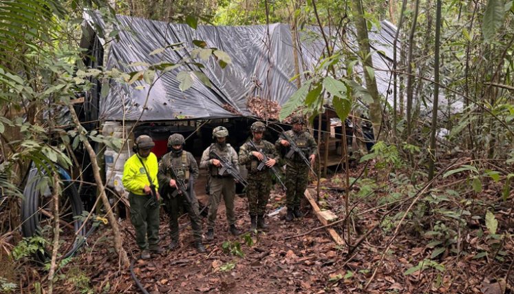 Destruyen complejo del Eln que producía cocaína en Sardinata