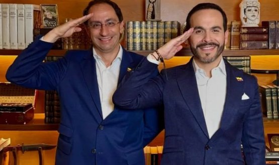 Abelardo de la Espriella y su fórmula vicepresidencial José Manuel Restrepo./Foto: Cortesía