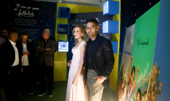 Falcao y Lorelei su esposa. Foto: Colprensa